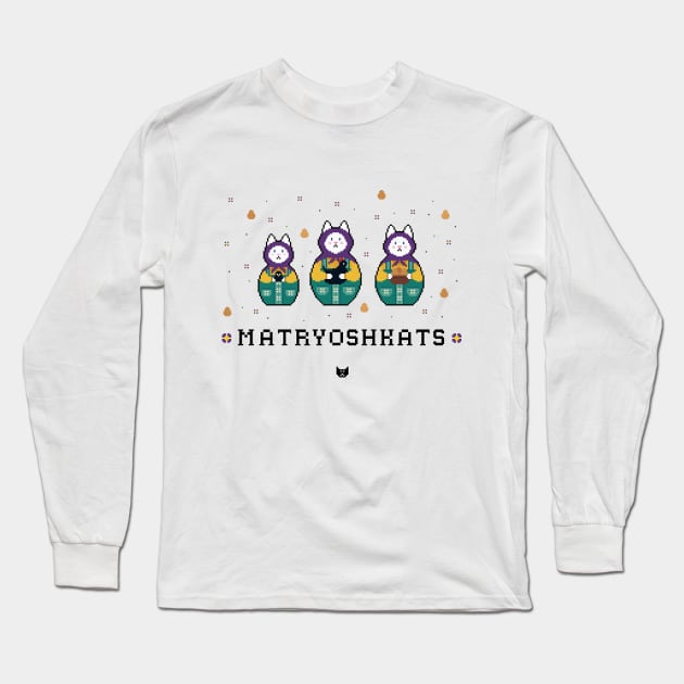 Matryoshkats Chicken Set Long Sleeve T-Shirt by katnanigans